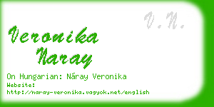 veronika naray business card